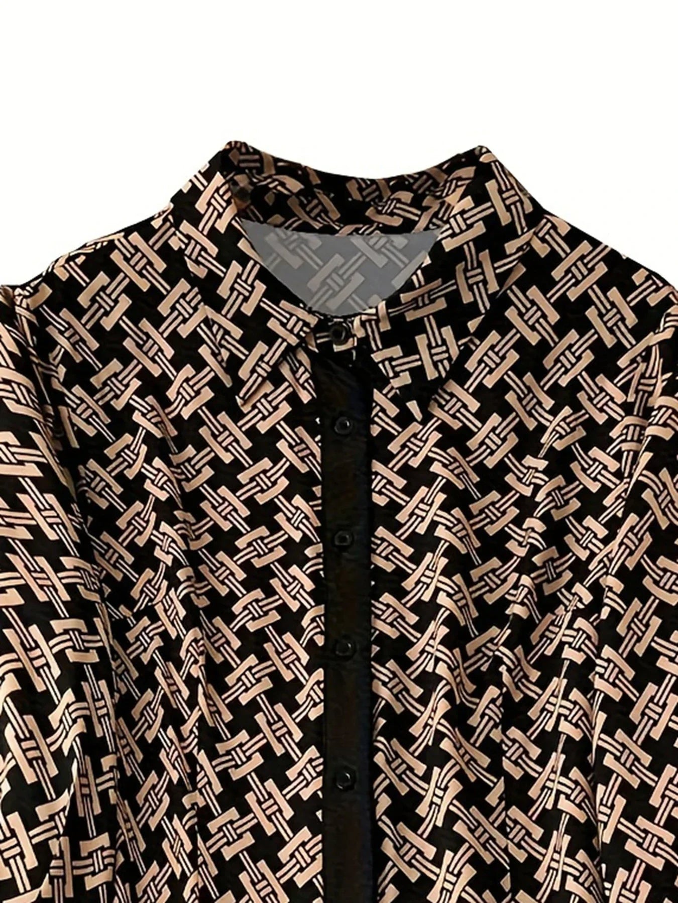 Plus Size Geometrisch Shirt