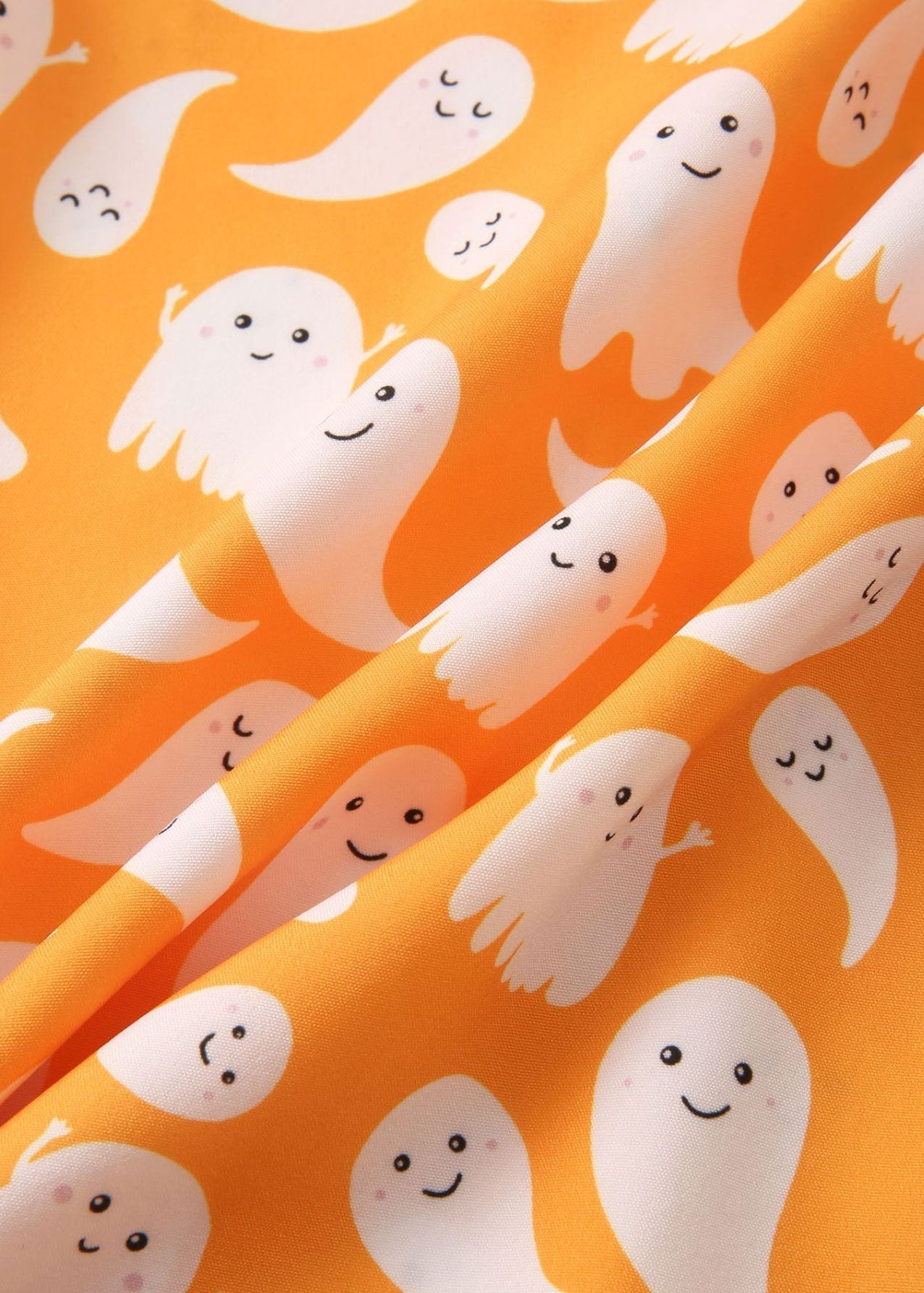 Halloween Ghost-print overhemd met knopen