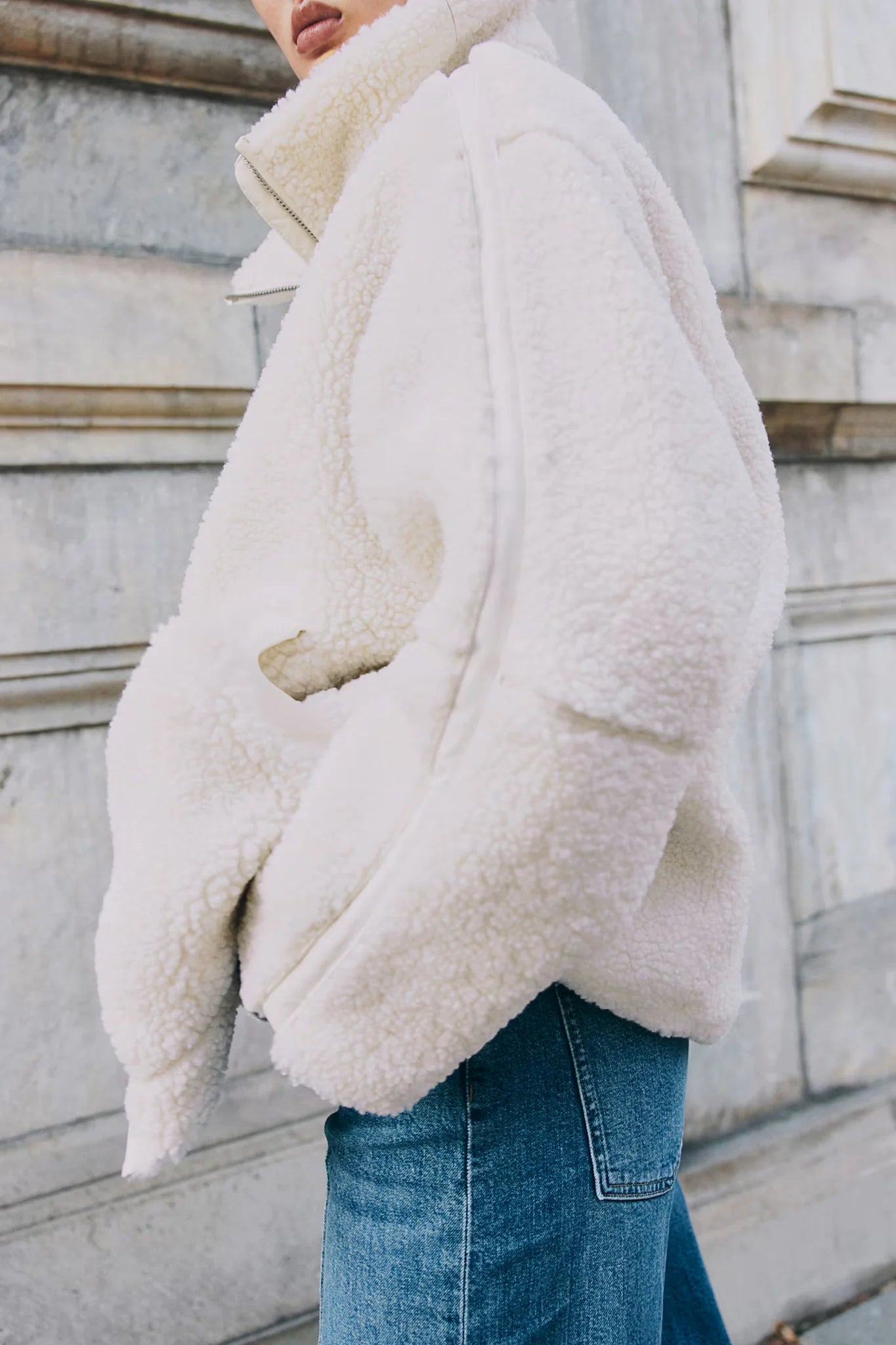 Charme De Vision | Oversized Fleece Jacket