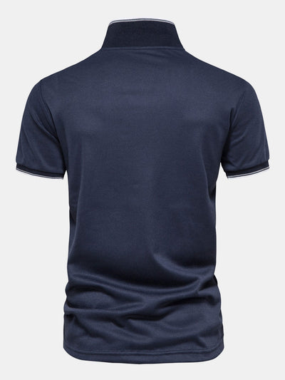 Heren poloshirt met V-hals