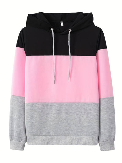 Hoodie met kleurblokken voor dames