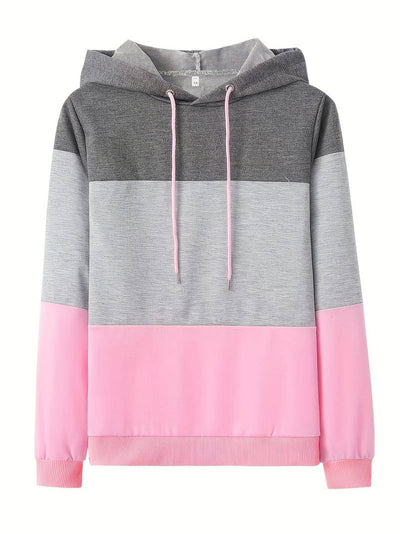 Hoodie met kleurblokken voor dames