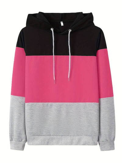 Hoodie met kleurblokken voor dames