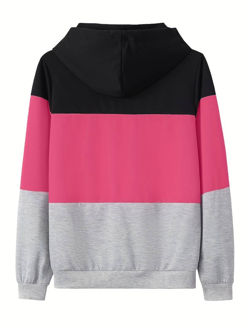 Hoodie met kleurblokken voor dames