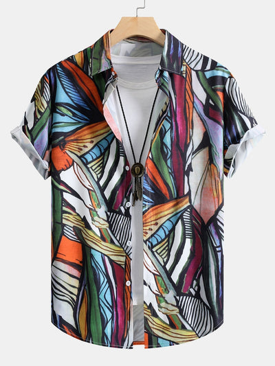 Overhemd met abstracte print